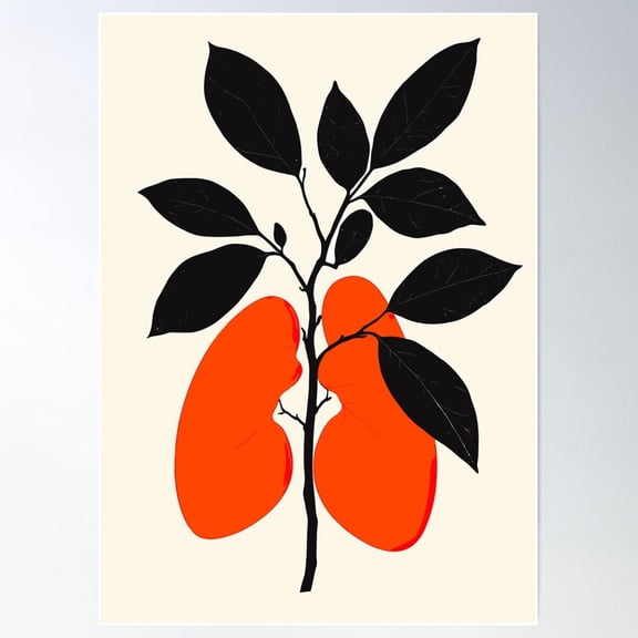 The Unity Of Lungs And Nature Poster Wall Art, Modern Wall Decor For Living Room Bedroom, 8x12 UNFRAMED