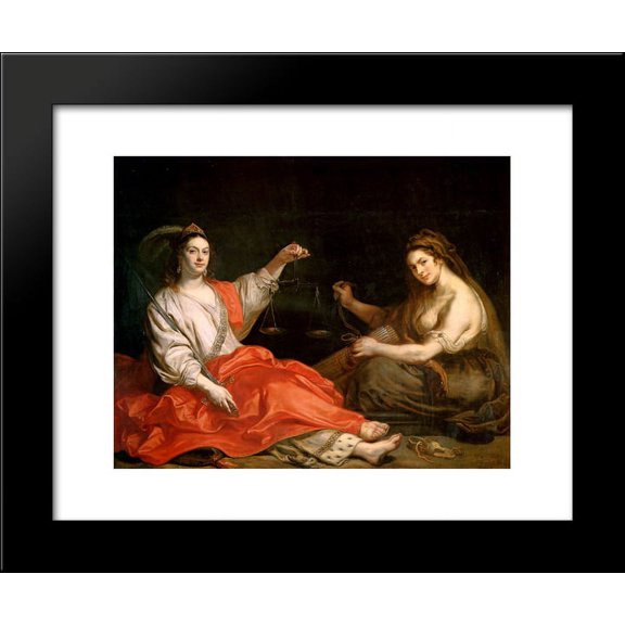The Unity and Justice 20x24 Framed Art Print by Theodoor van Thulden