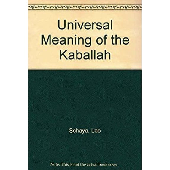 Pre-Owned The Universal Meaning of the Kabbalah 9780042960043