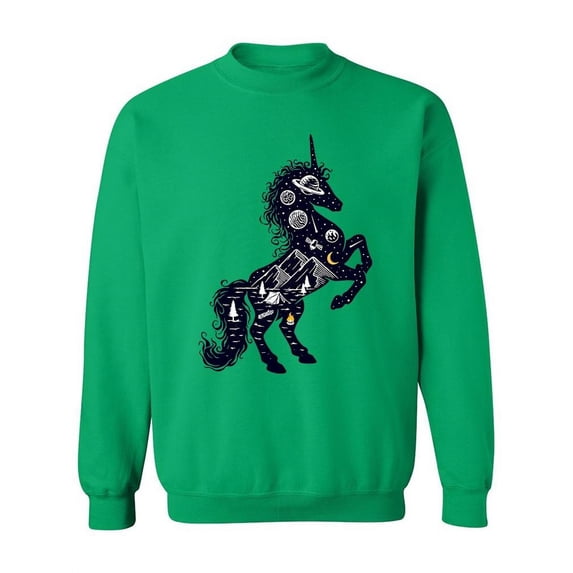 The Universe Inside A Unicorn Sweatshirt Women -Image by Shutterstock, Female 4X-Large
