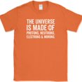 thumbnail image 1 of The Universe is made of Morons T-Shirt Funny Sarcastic Science Humor Novelty Tee - Orange, 3XL, 1 of 1