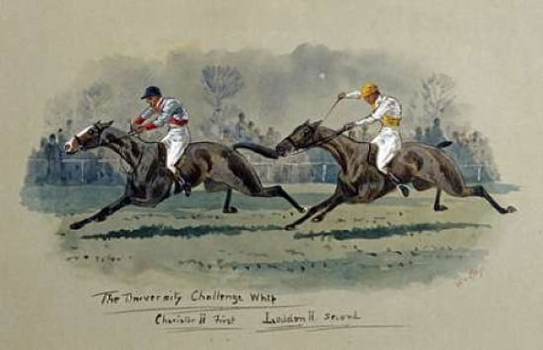 The University Challenge Whip Feb 1909 Canvas Art - WG Longe (12 x 18)