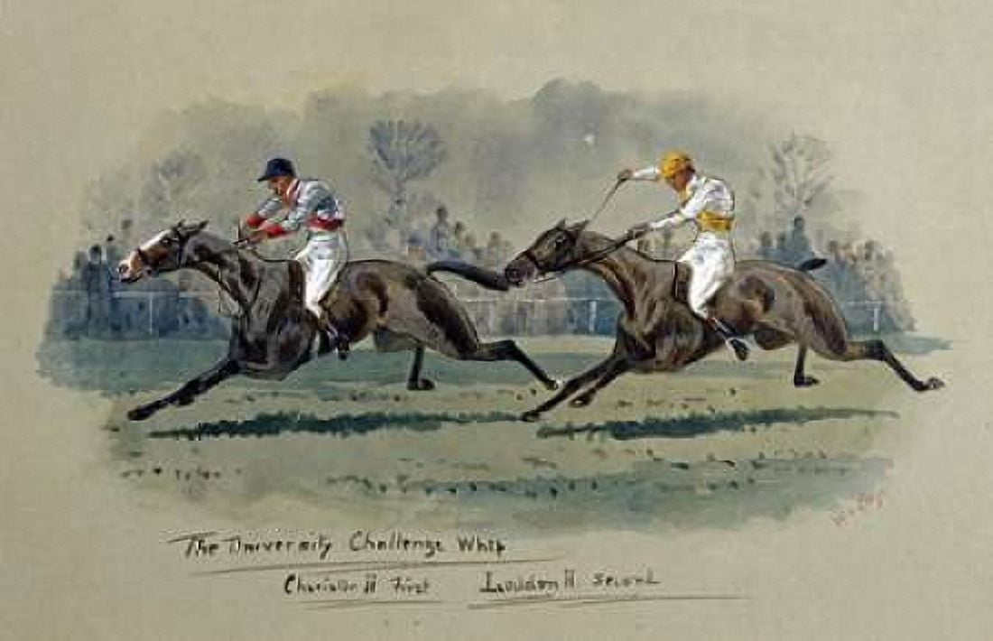 The University Challenge Whip Feb 1909 Canvas Art - WG Longe (24 x 36)