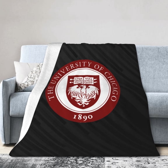 The University Of Chicago Ultra-Soft Micro Fleece Blanket Multi-Size Flannel Blanket