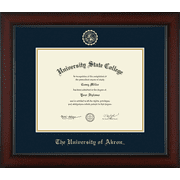 The University of Akron Diploma Frame, Document Size 11" x 8.5"