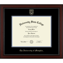 The University of Memphis Diploma Frame, Document Size 14" x 11"