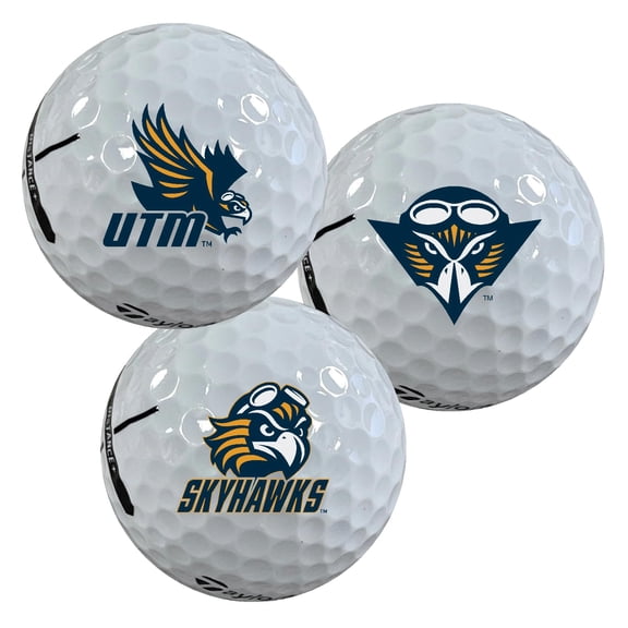 The University of Tennessee at Martin Skyhawks Logo Edition Taylormade Distance+ Golf Balls 12-Pack (Dozen)