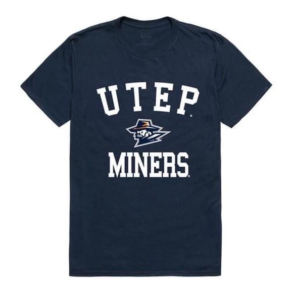 The University of Texas at El Paso Men Arch T-Shirt, Navy - Large