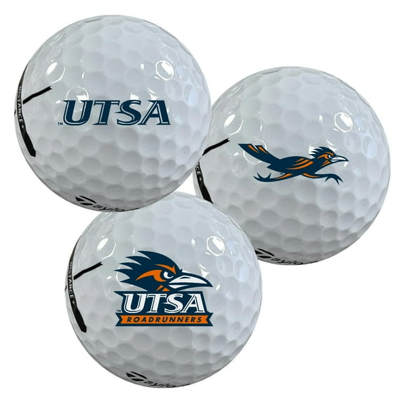 The University of Texas at San Antonio Roadrunners Logo Edition Taylormade Distance+ Golf Balls 12-Pack (Dozen)