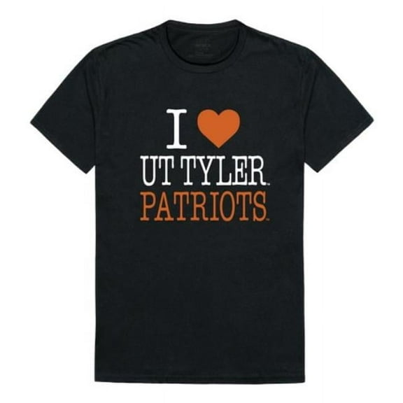 The University of Texas at Tyler Patriots I Love T-Shirt, Black - Large