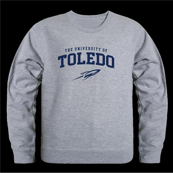 The University of Toledo Rockets Seal Crewneck Sweatshirt, Heather Grey - 2XL