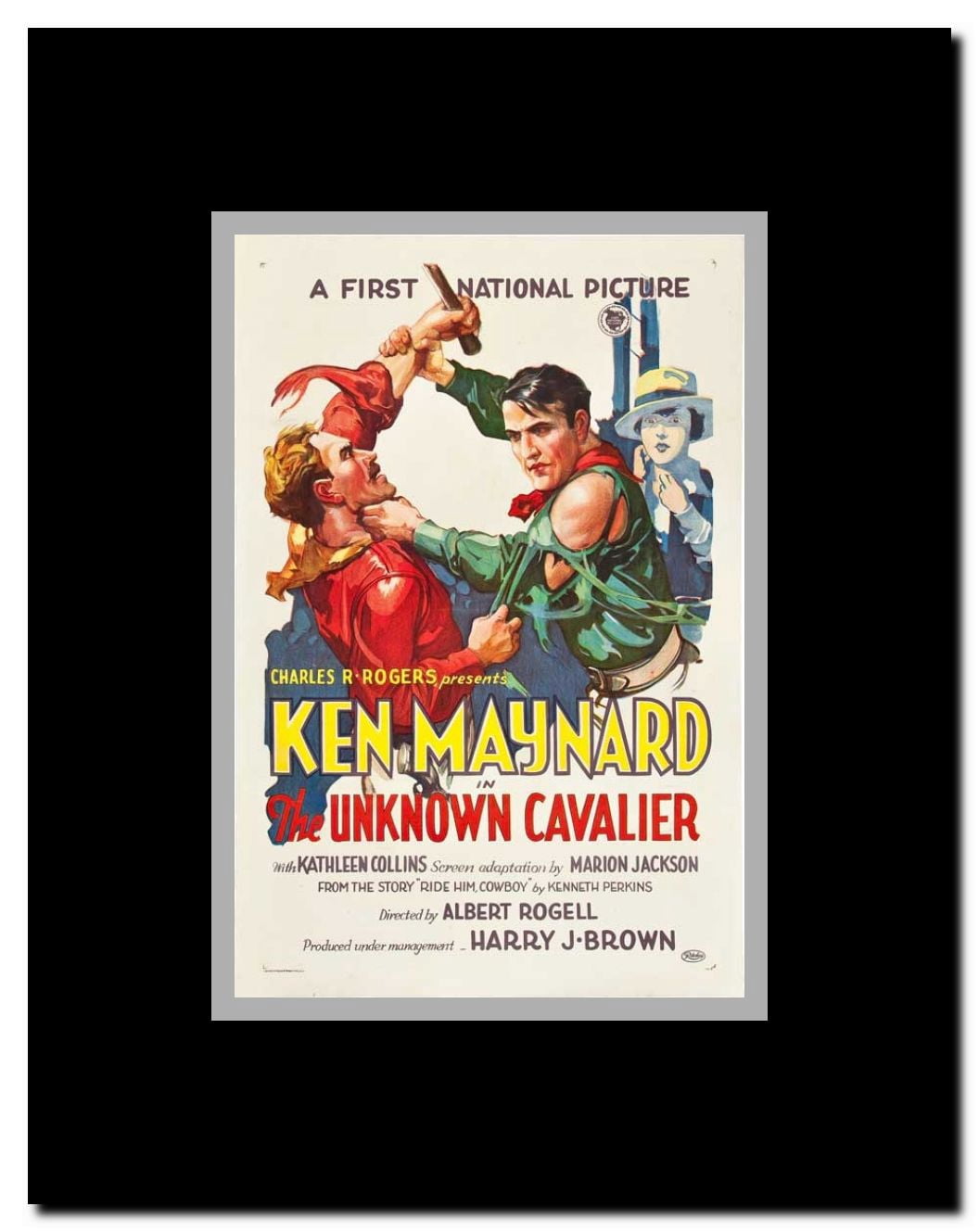 The Unknown Cavalier Framed Movie Poster