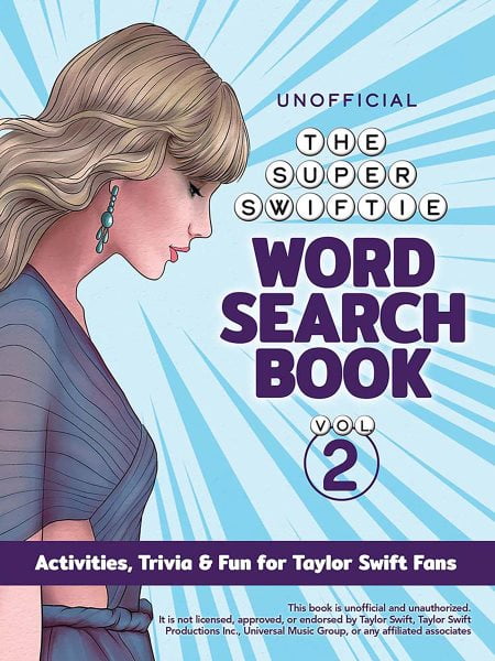 Pre-Owned The Unofficial Super Swiftie Word Search Book (Volume 2): Activities, Trivia & Fun for Taylor Swift Fans, (Paperback)