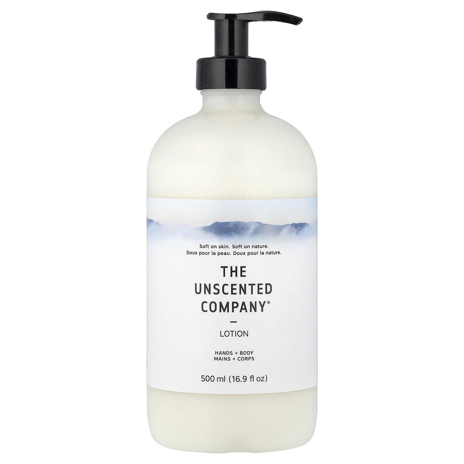 The Unscented Company Hands + Body Lotion, Fragrance Free, 16.9 fl oz (500 ml)