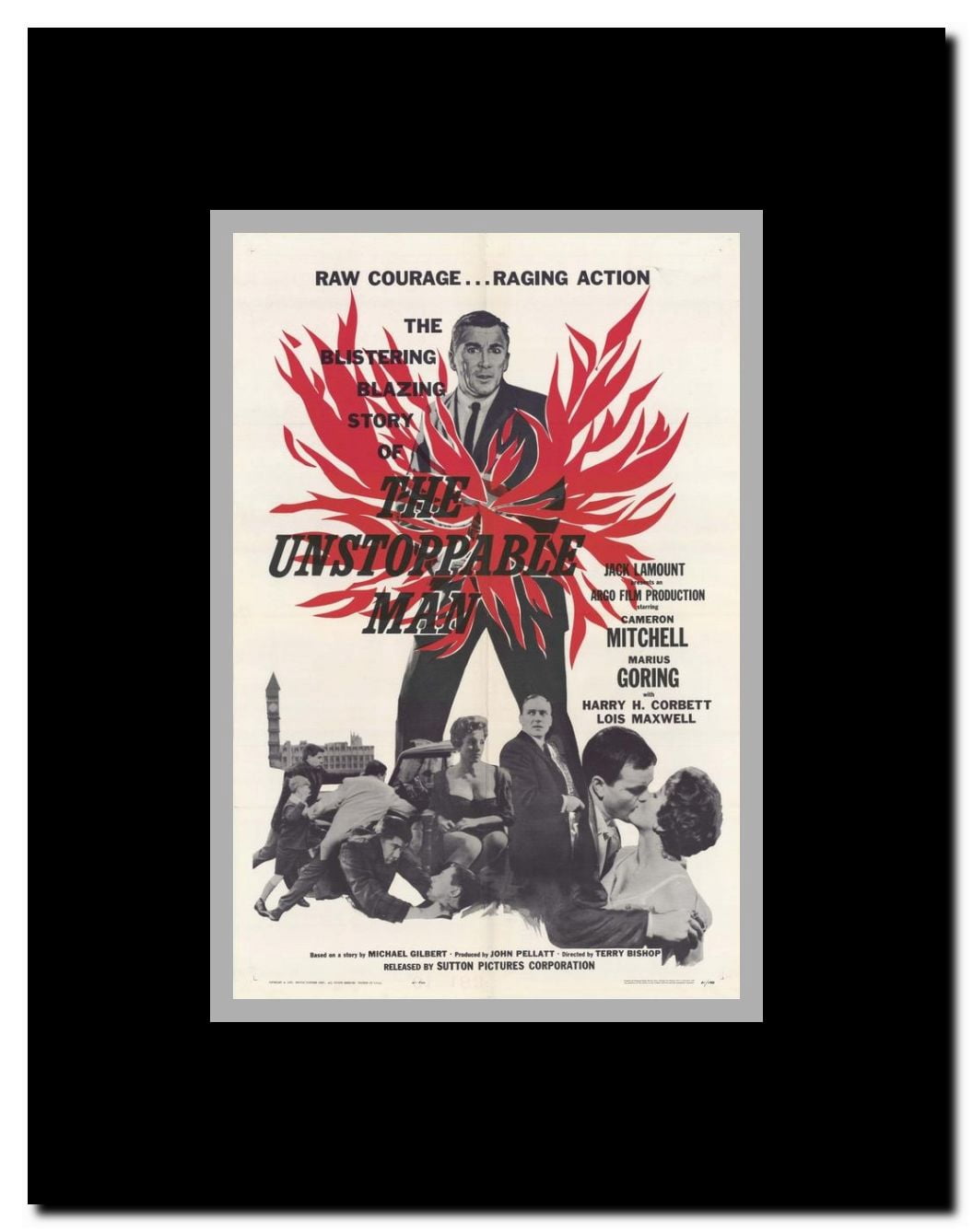 The Unstoppable Man Framed Movie Poster