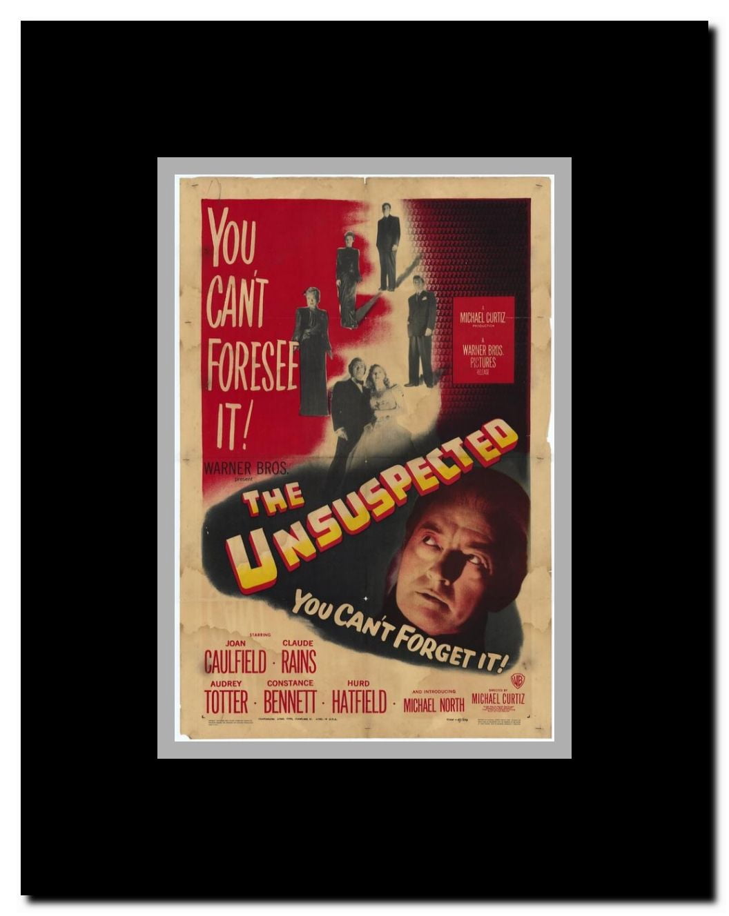 The Unsuspected Framed Movie Poster