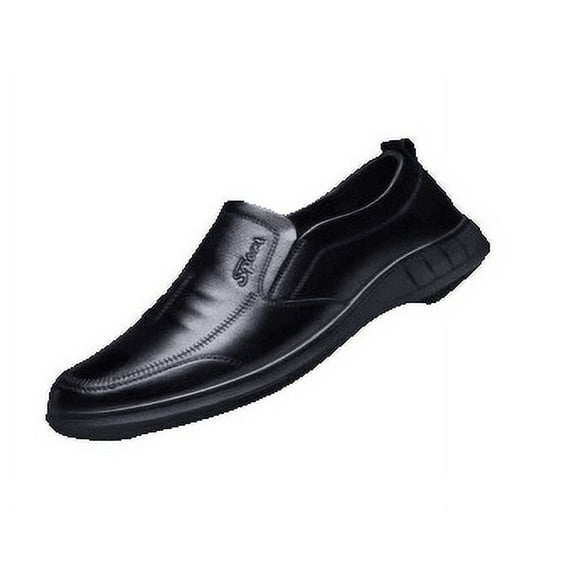 The Upper Surface Of The Casual Shoes Synthetic Leather Shoes-Lightweight Shoes-Daily Wear Shoes. Size 9 is Available-Black Colour Shoes