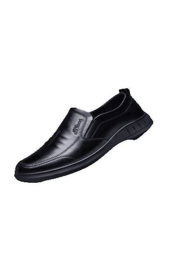 The Upper Surface Of The Casual Shoes Synthetic Leather Shoes-Lightweight Shoes-Daily Wear Shoes. Size 9 is Available-Black Colour Shoes