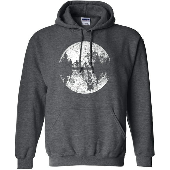 The Upside Down Mike Dustin Eleven and Will Full Moon Bike Ride Hoodie