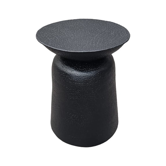 Josi 21 Inch Round Side End Table- Handcrafted Hammered Design