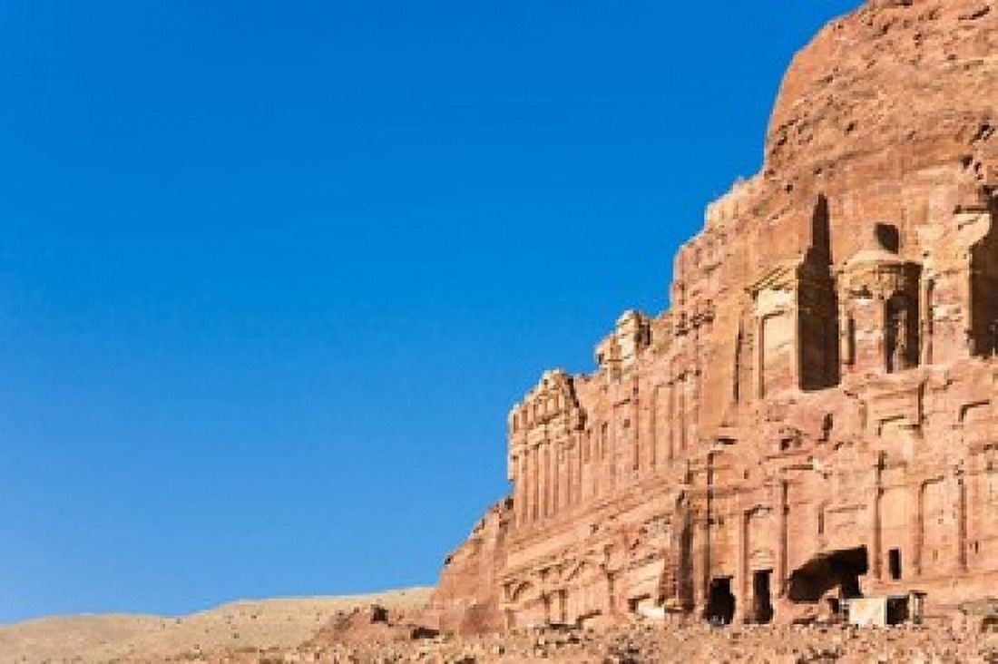 The Urn Tomb (The Court) Petra Jordan Canvas Art - Keren Su DanitaDelimont (22 x 15)