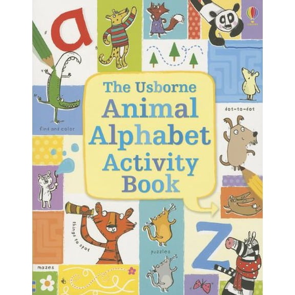 Pre-Owned The Usborne Animal Alphabet Activity Book Paperback