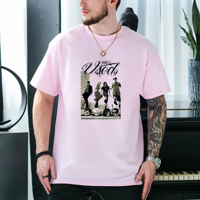 The Used rock band poster white Tshirt Short sleeve