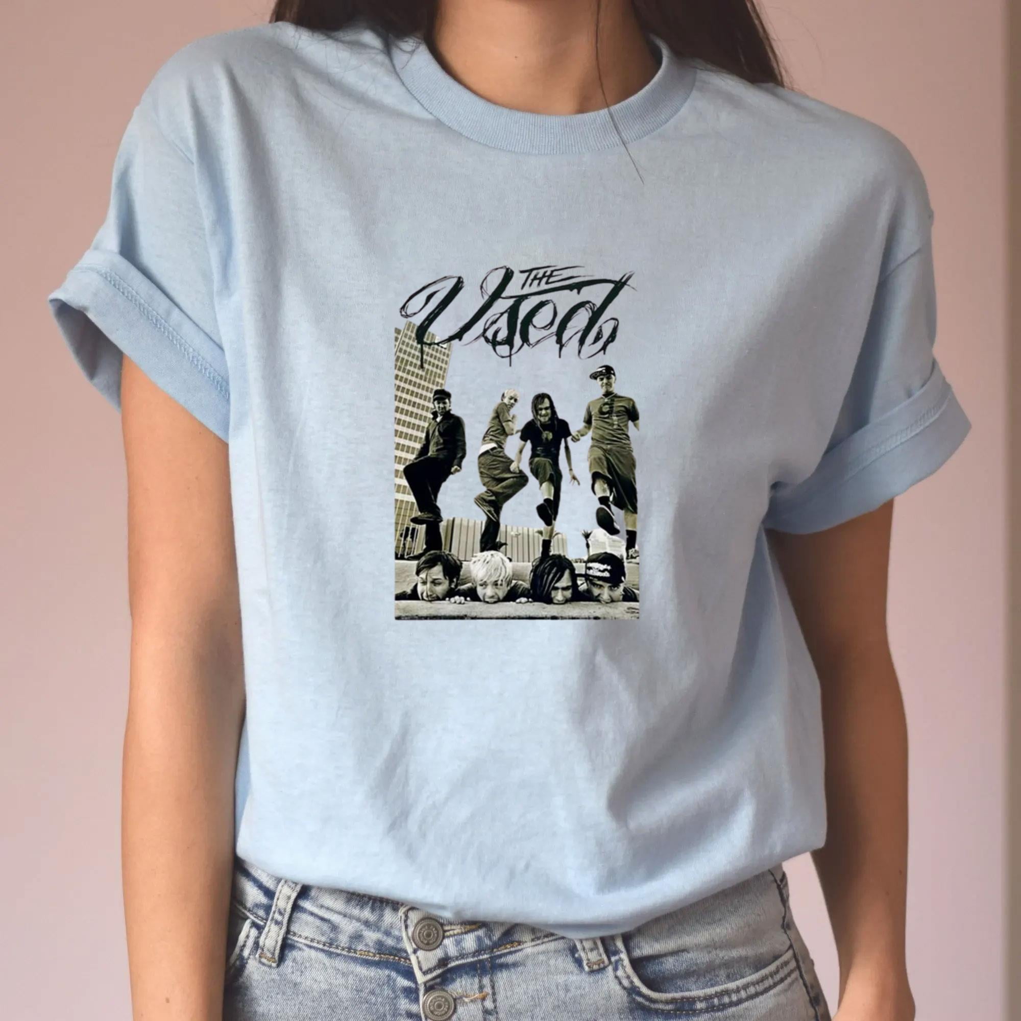 The Used rock band poster white Tshirt Short sleeve