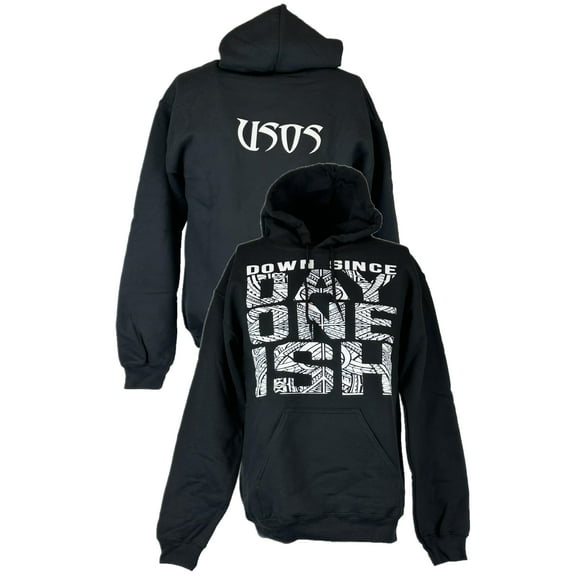 The Usos Down Since Day One Ish Mens Black Hoody Sweatshirt S