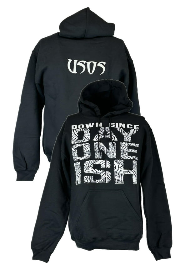 The Usos Down Since Day One Ish Mens Black Hoody Sweatshirt S