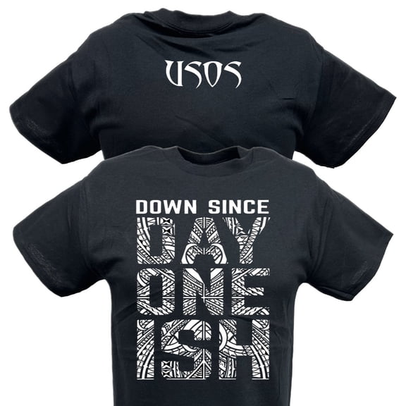 The Usos Down Since Day One Ish Mens Black T-shirt 2XL