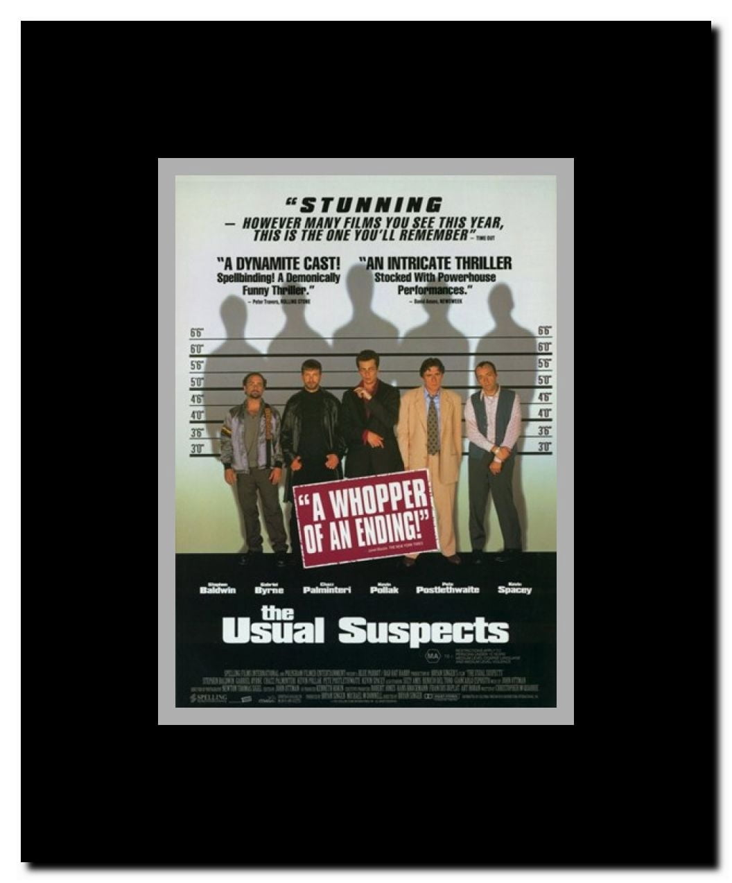 The Usual Suspects Framed Movie Poster
