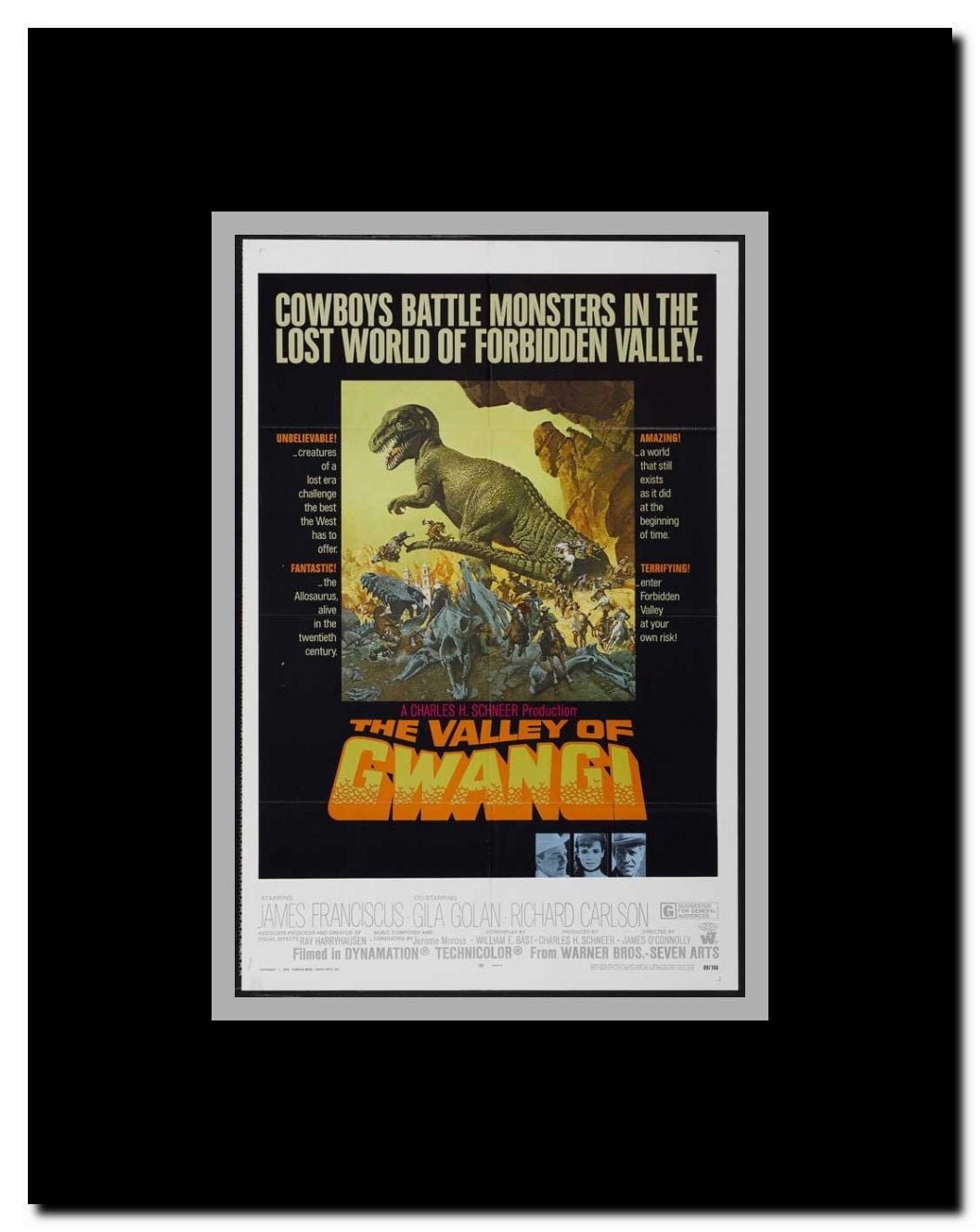 The Valley of Gwangi Framed Movie Poster