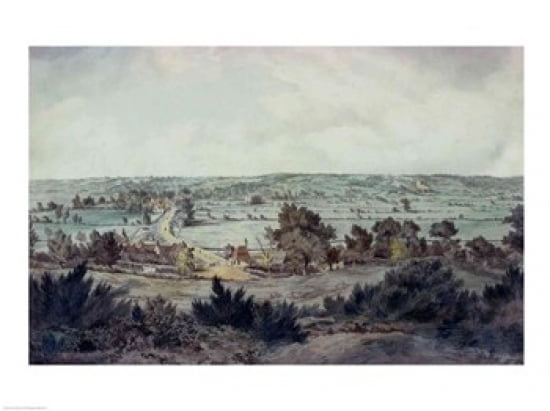 The Valley of the Stour with Stratford StMary in the distance Canvas Art - John Constable (24 x 18)