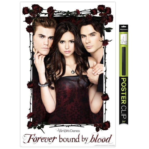 The Vampire Diaries (2009) - Love Triangle Wall Poster, 22.375" x 34"