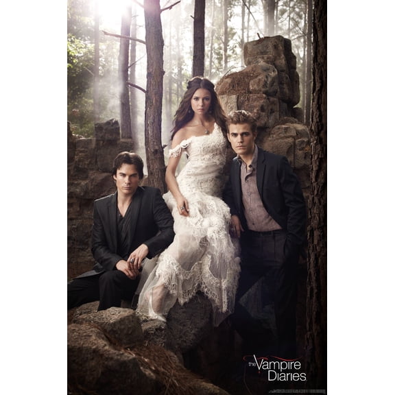 The Vampire Diaries (2009) - Trio In Woods Wall Poster, 14.725" x 22.375"