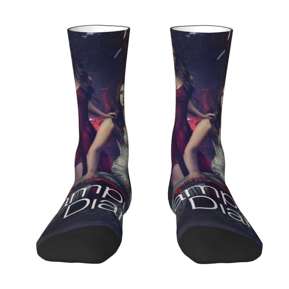 The Vampire Diaries Adult Socks Breathable Cozy Soft Crew Socks Novelty Casual Calf Stockings For Men Women