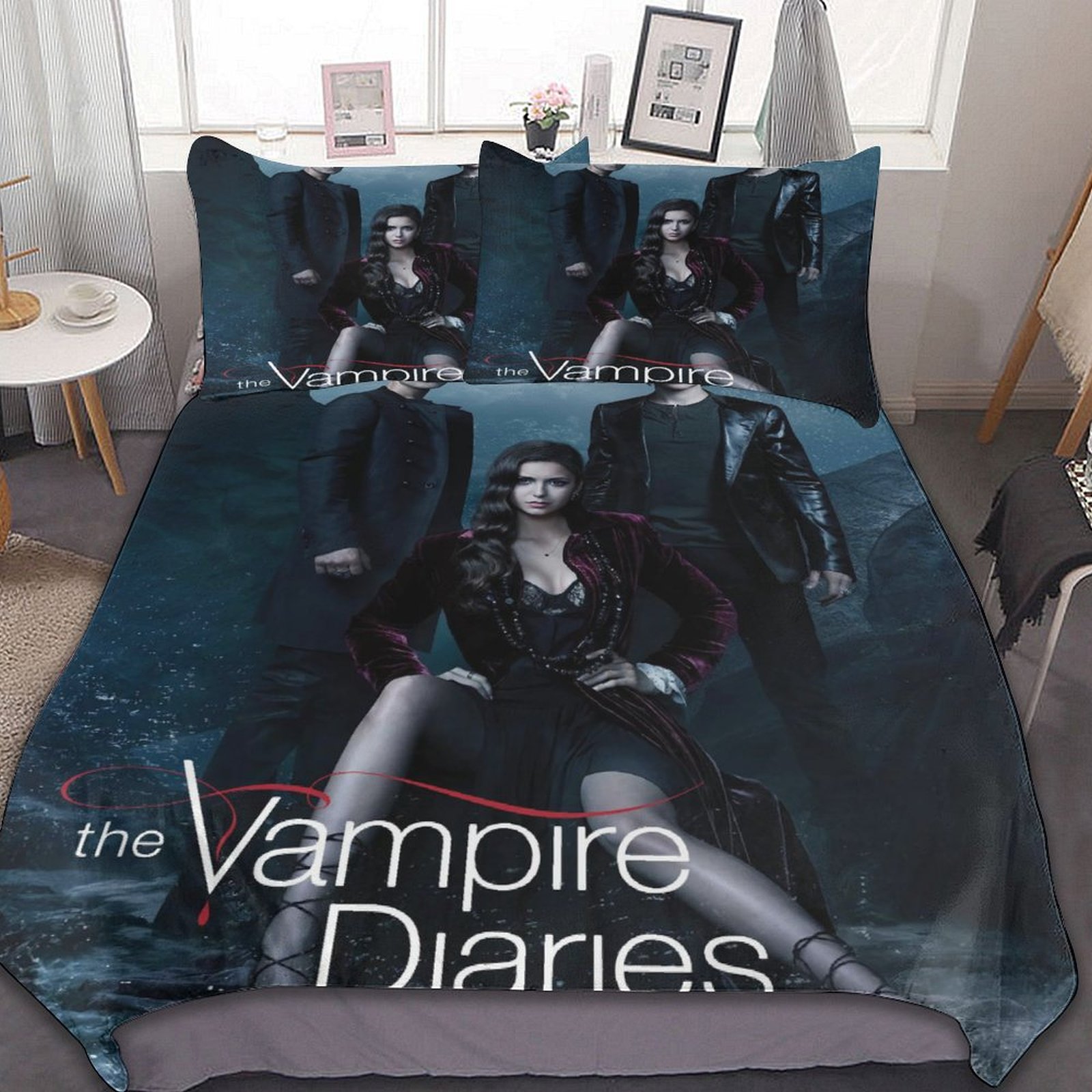 The Vampire Diaries Bed Duvet Cover Microfiber Bedding Sets 3D Printed