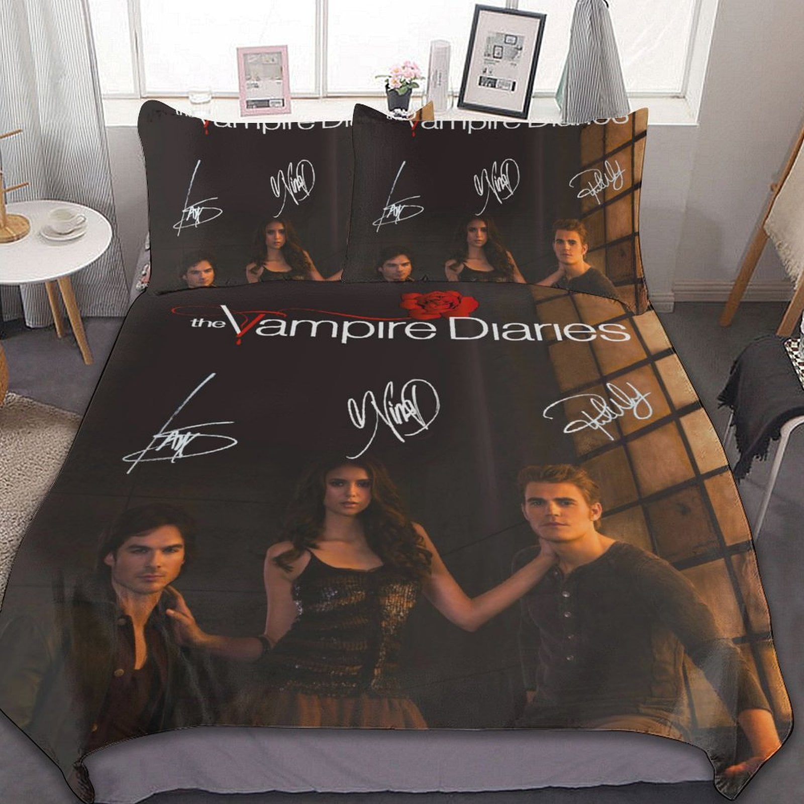 The Vampire Diaries Bed Duvet Cover Microfiber Bedding Sets 3D Printed