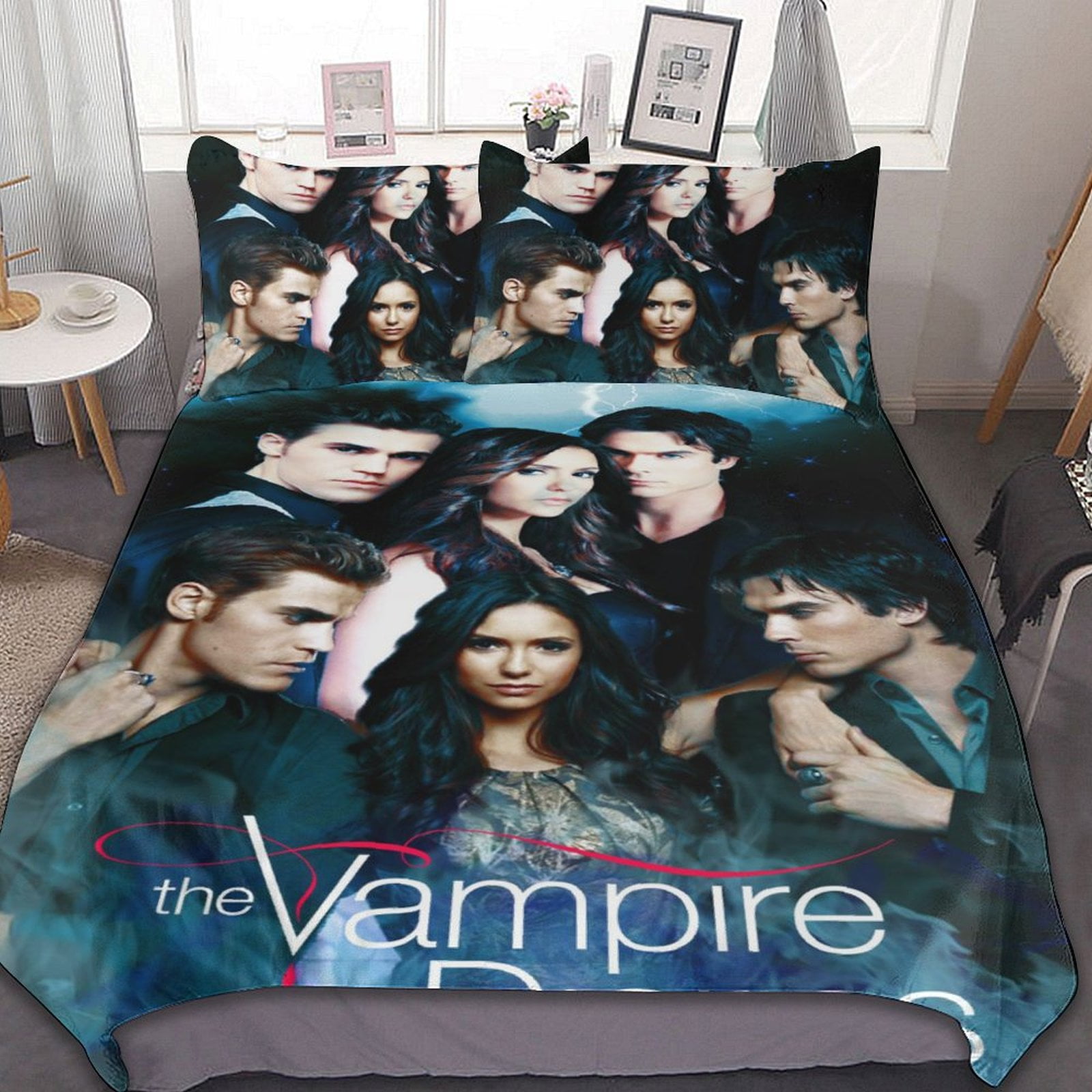 The Vampire Diaries Bed Duvet Cover Microfiber Bedding Sets 3D Printed