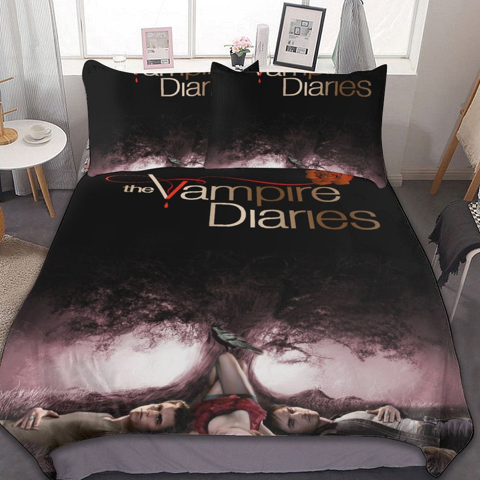 The Vampire Diaries Bed Duvet Cover Microfiber Bedding Sets 3D Printed