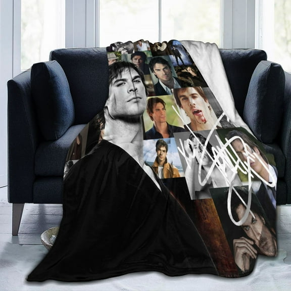 The Vampire Diaries Blanket Throw Bedding Room Decor Flannel Blankets for Bed Sofa 50"x40"