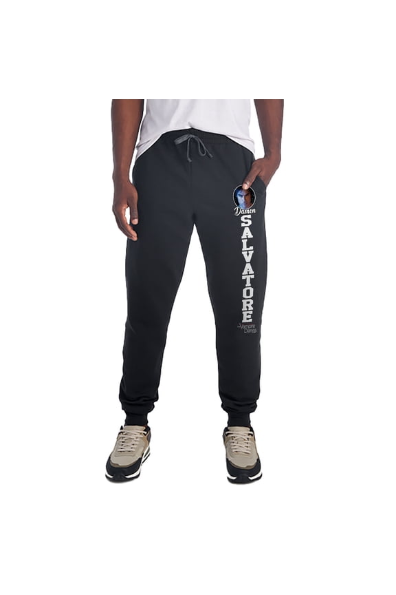 Damon Salvatore Unisex Jogger Sweatpants with Pockets for Men and Women, Black, Small