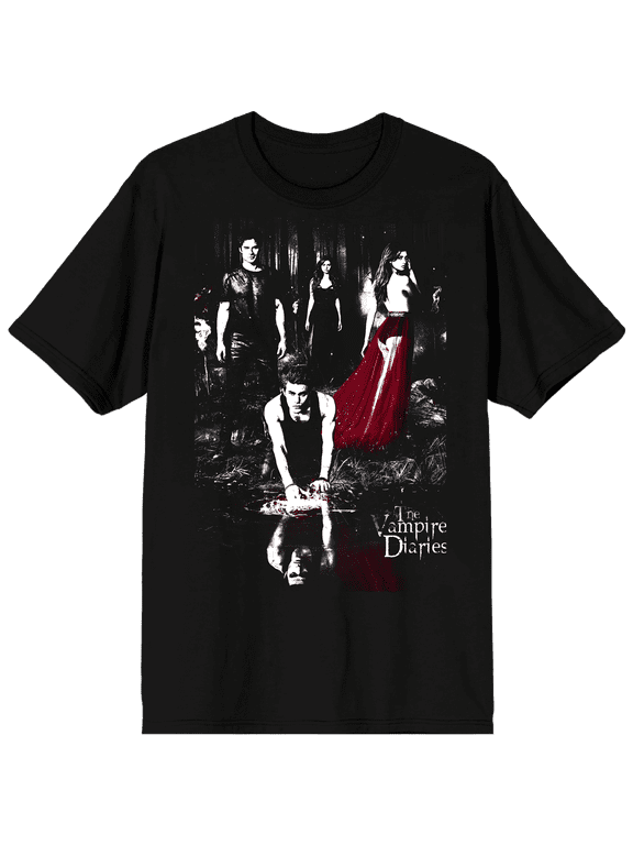 The Vampire Diaries Group Key Art Short Sleeve Tee-XXL