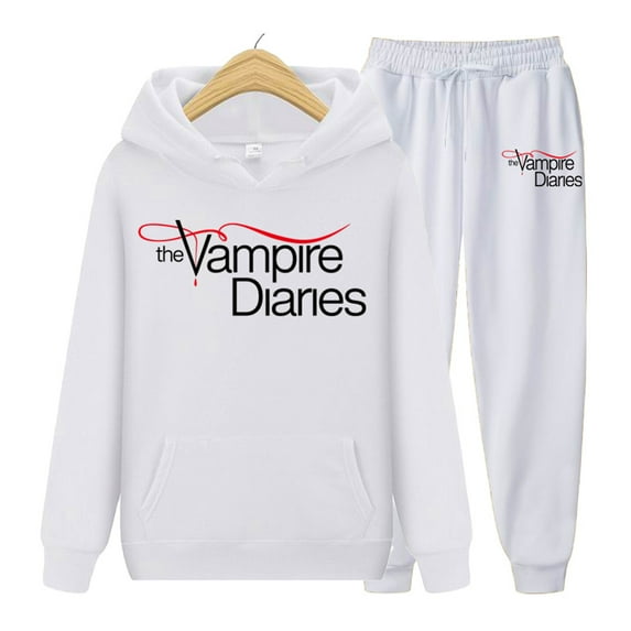 The Vampire Diaries Hodies+Jogging Suit Casual Sweatshirt Pant Sets Unisex Clothes