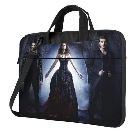 The Vampire Diaries Laptop Bag Shoulder Portable Laptop Case Sleeve Chromebook Notebook Messenger Briefcase Adjustable Handbag For Women & Men