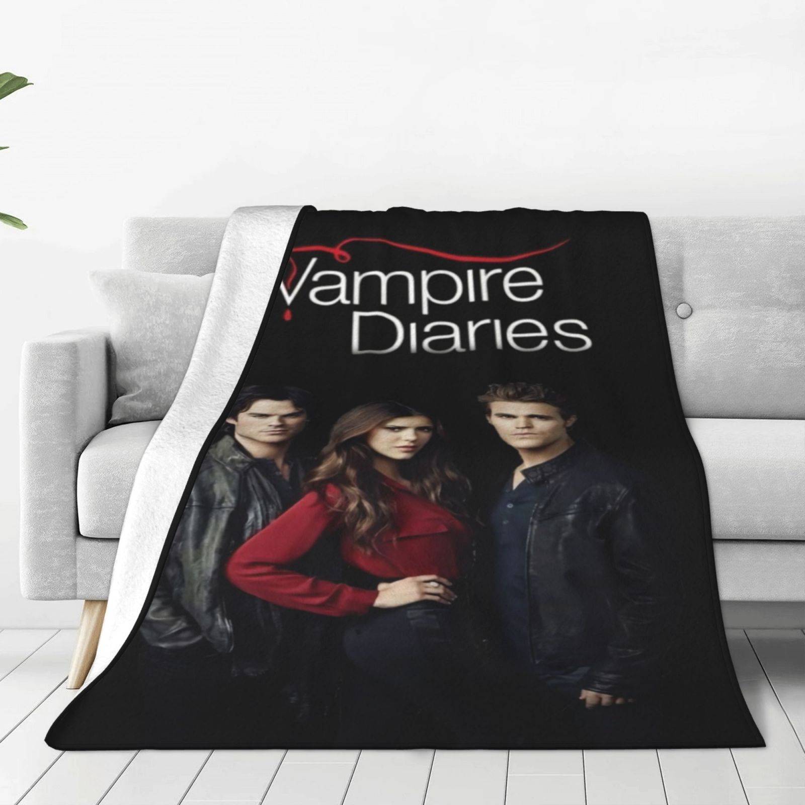 The Vampire Diaries Movie Throw Blankets Character Ultra Soft Fleece