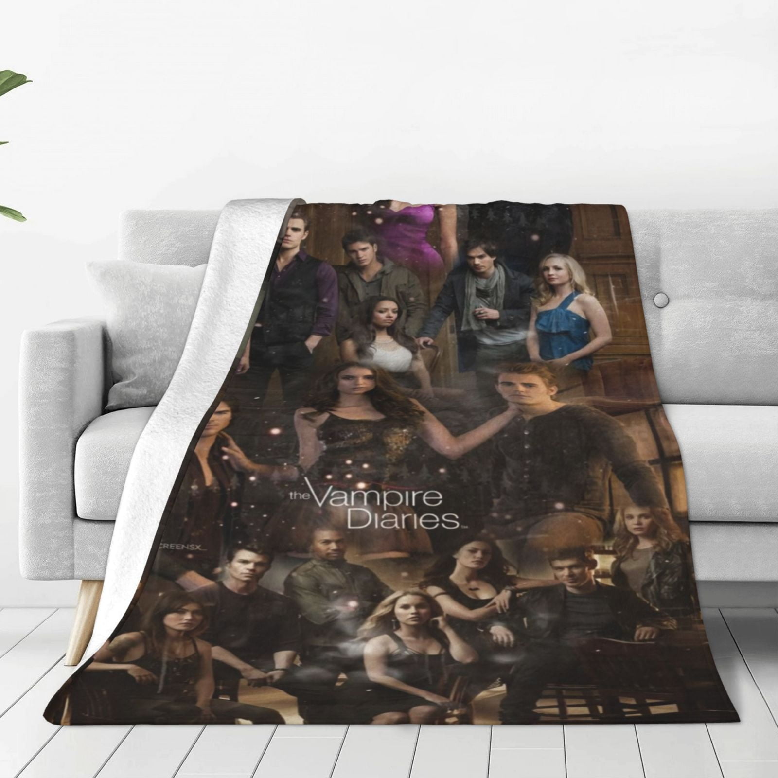 The Vampire Diaries Movie Throw Blankets Character Ultra Soft Fleece