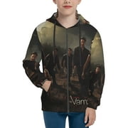The Vampire Diaries Seasons Teen Sweatshirts Hoodies Youth Hooded Hoody Fashion Zipper Coat For Boys And Girls