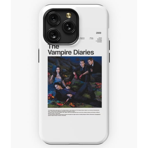 The Vampire Diaries Series Wall Art Style Graphic A969 Phone Case for iPhone 11 to 17 Pro Max